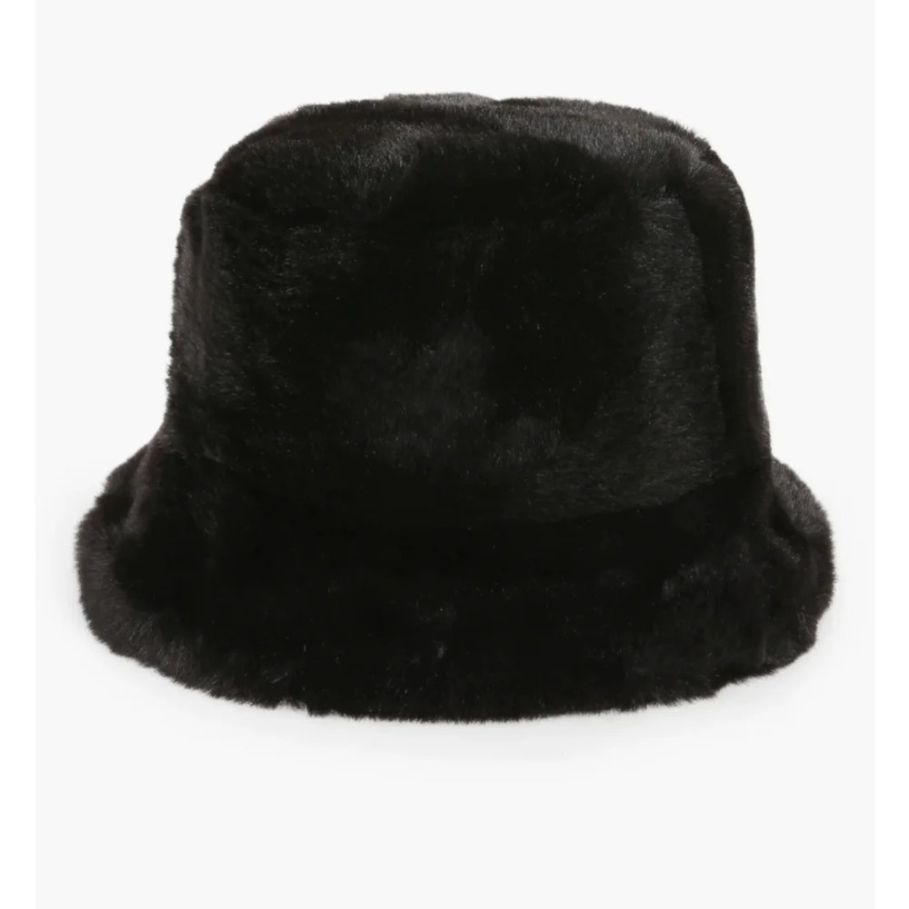 Cejon Faux Fur Silk Lined Bucket Hat